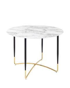 Стол обеденный Stool Group Даймакс 110x110 Белый мрамор