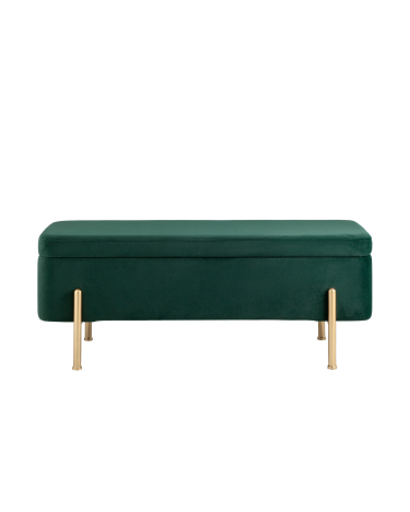Банкетка Stool Group Болейн с ящиком велюр Зеленый