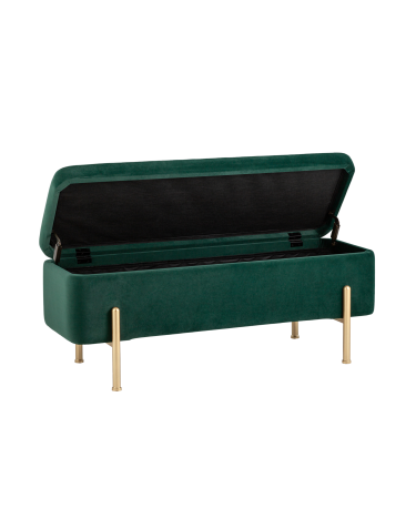 Банкетка Stool Group Болейн с ящиком велюр Зеленый