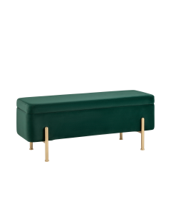 Банкетка Stool Group Болейн с ящиком велюр Зеленый