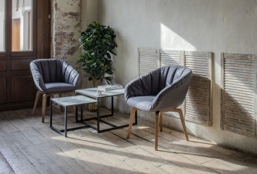 Кресло для посетителя Profoffice ALMA WOOD L3 oak Ivory 22042