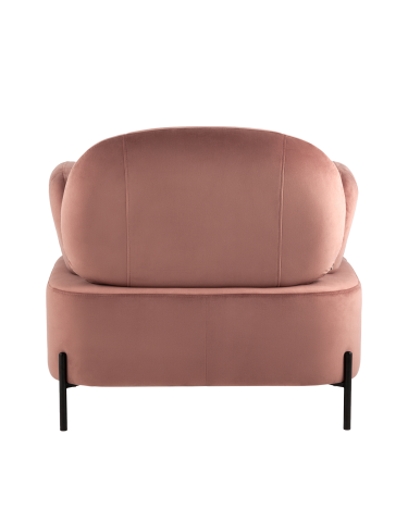 Кресло Stool Group Кэнди с подлокотниками велюр Пыльно-розовый