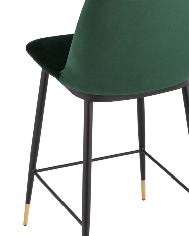 Стул Stool Group Мелисса полубарный велюр Зеленый