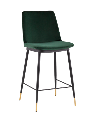 Стул Stool Group Мелисса полубарный велюр Зеленый