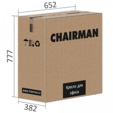 Кресло для руководителя Chairman CHAIRMAN 432 экокожа Черный