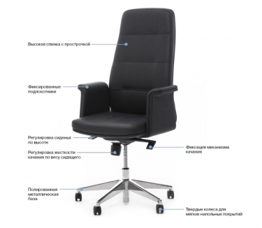 Кресло офисное Profoffice KARL B SOFT Alum ME23 Ivory 22042 hard Бежевое