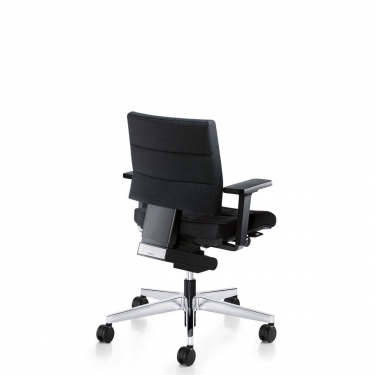 Кресло на черных опорах без подлокотников Profoffice PINKO plastic 4legs black Montana 804 noArms Серый Черный