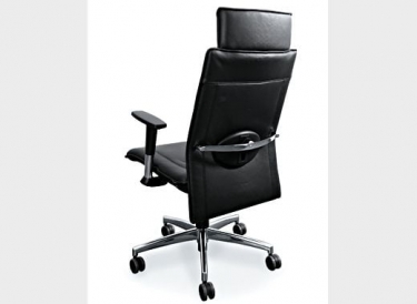 Кресло на черных опорах, с подлокотниками Profoffice PINKO plastic 4legs black Jade9502 Arms Серый Черный