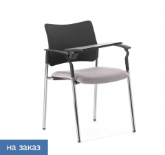 Кресло на опорах, со столом Profoffice Pinko plastic 4legs Jade9502 Arms+WT Серый Черный Хром
