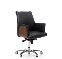 Кресло руководителя Profoffice ZEUS/B Nut_LaMaRi Dakota black Орех Ламари Черный