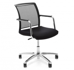 Кресло офисное Profoffice Magna G black mesh ME35 SLW 50 Черное Хром