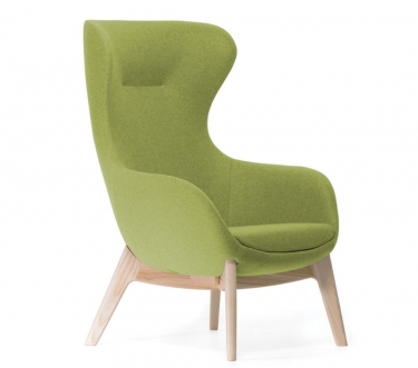 Кресло Profoffice Elegance Wood L14 MUSE 12 Cedro natural Зеленое