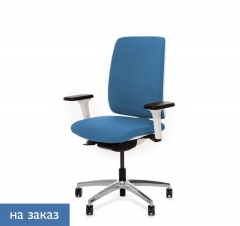 Кресло офисное Profoffice DION W 870 1DW alum SLW 58 Голубой Белый Хром