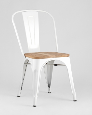 Стул Stool Group TOLIX WOOD Белый