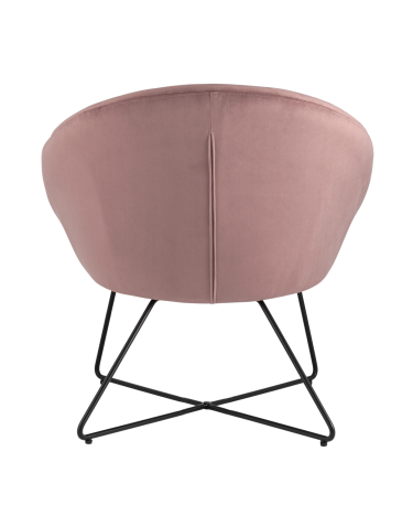 Кресло Stool Group Колумбия велюр Пыльно-розовое