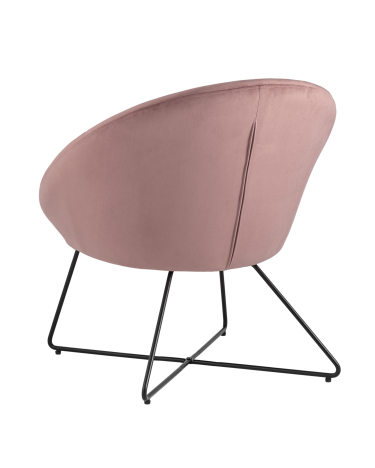 Кресло Stool Group Колумбия велюр Пыльно-розовое