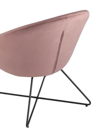 Кресло Stool Group Колумбия велюр Пыльно-розовое