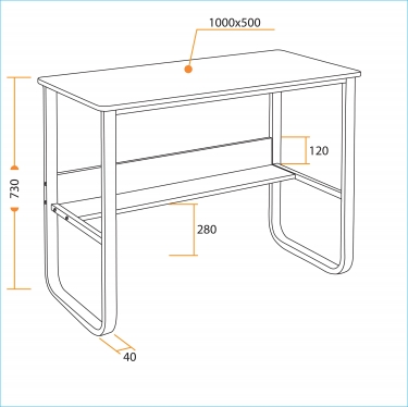 Стол Tetchair WD-03 Dark