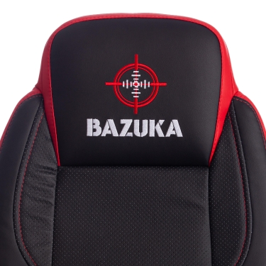 Кресло Tetchair BAZUKA кож/зам, черный/красный, 36-6/36-6/06/36-161