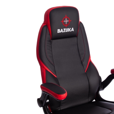 Кресло Tetchair BAZUKA кож/зам, черный/красный, 36-6/36-6/06/36-161