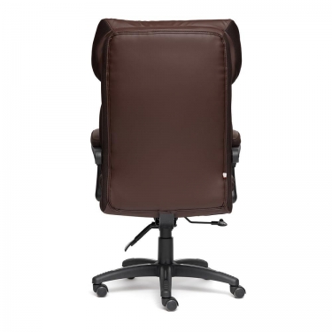 Кресло Tetchair CHIEF кож/зам/ткань, коричневый/коричневый стеганный, 36-36/36-36 стеганный/24