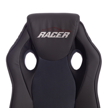 Кресло Tetchair RACER кож/зам/ткань, металлик/серый, 36/12