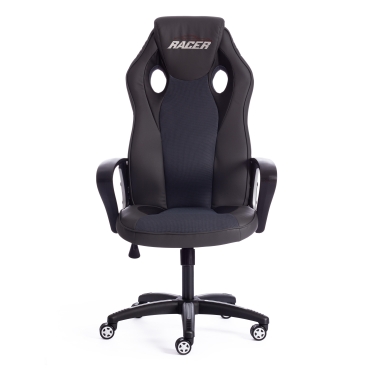 Кресло Tetchair RACER кож/зам/ткань, металлик/серый, 36/12