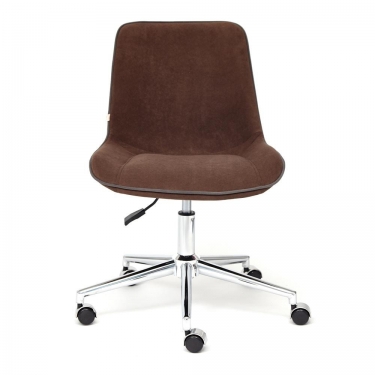 Кресло Tetchair STYLE флок , коричневый, 6