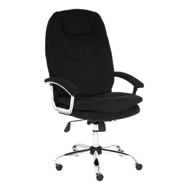 Кресло Tetchair SOFTY LUX флок , черный, 35