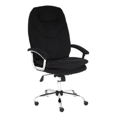 Кресло Tetchair SOFTY LUX флок , черный, 35