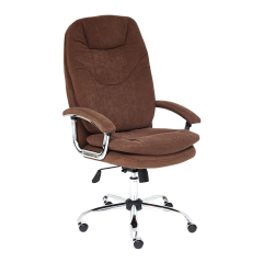 Кресло Tetchair SOFTY LUX флок , коричневый, 6