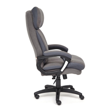 Кресло Tetchair DUKE флок/ткань, серый/серый, 29/TW-12