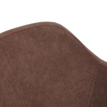 Кресло Tetchair MODENA хром флок , коричневый, 6