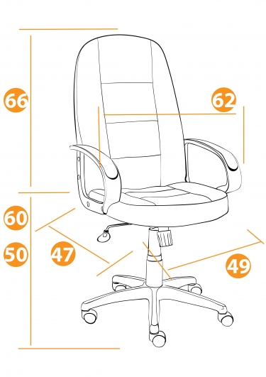 Кресло Tetchair СН747 флок , бежевый, 7