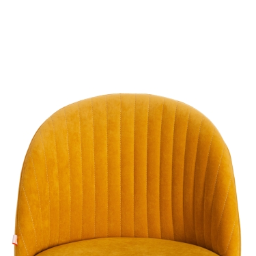 Кресло Tetchair MELODY велюр Clermon, горчичный, 170