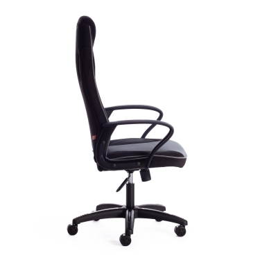 Кресло Tetchair RACER флок/ткань, черный/серый, 35/TW-12/карбон