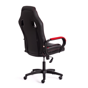 Кресло Tetchair DRIVER 22 кож/зам/ткань, черный/красный, 36-6/TW-08