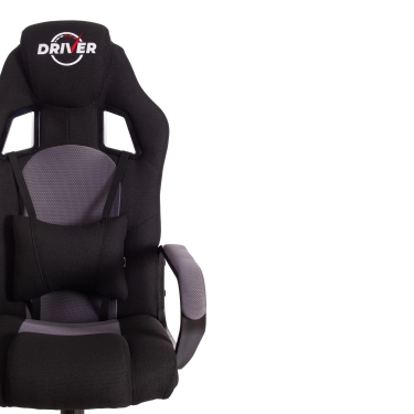 Кресло Tetchair DRIVER 22 ткань, черный/серый, 2603/TW-12