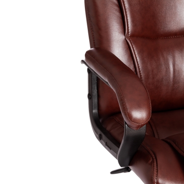 Кресло Tetchair BERGAMO хром 22 кож/зам, коричневый, 2 TONE