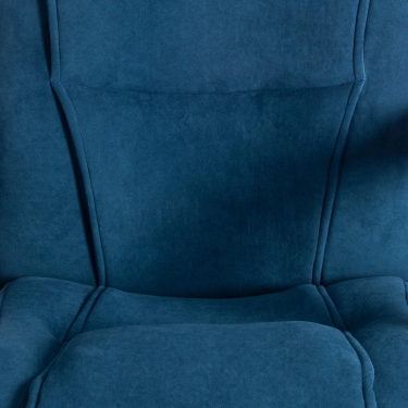Кресло Tetchair BERGAMO хром 22 флок , синий, 32