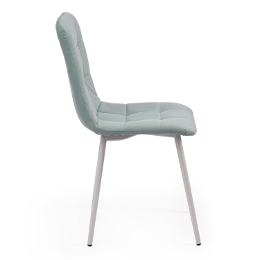 Стул Tetchair CHILLY MAX Велюр/металл , 45 х 54 х 90 см , бирюзовый 20/белый