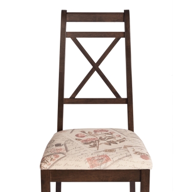 Стул Tetchair Picasso PC-SC дерево гевея, 45х53х97см, Tobacco, ткань Прованс 11