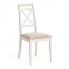 Стул Tetchair Picasso PC-SC дерево гевея, 45х53х97см, ivory white слоновая кость 2-5, Ткань Прованс 13