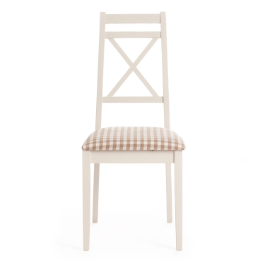 Стул Tetchair Picasso PC-SC дерево гевея, 45х53х97см, ivory white слоновая кость 2-5, Ткань Прованс 13