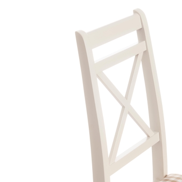 Стул Tetchair Picasso PC-SC дерево гевея, 45х53х97см, ivory white слоновая кость 2-5, Ткань Прованс 13