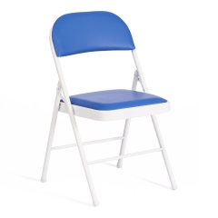 Стул складной Tetchair FOLDER mod. 032 каркас металл, сиденье/спинка экокожа, 415176см, синий