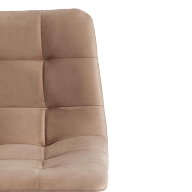 Стул барный Tetchair CHILLY mod.7095б ткань/металл, 53х44х104 см, высота до сиденья 76 см, бежевый barkhat 5/черный
