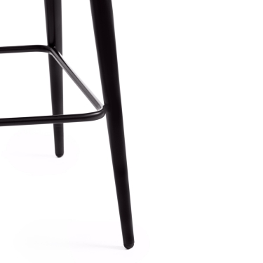 Стул полубарный Tetchair CHILLY mod. 7095пб ткань/металл, 53x44x94 см, высота до сиденья 66 см, темно-серый barkhat 14/черный