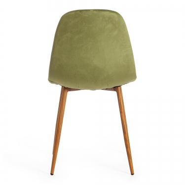 Стул Tetchair BREEZE mod. 4724 вельвет/металл, 44 х 53 х 87 см, Green зеленый HLR54 / натуральный