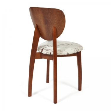 Стул Tetchair DIAMANTE мягкое сидение бук, 42x42x85см, коричневый, ткань Крекс Милк